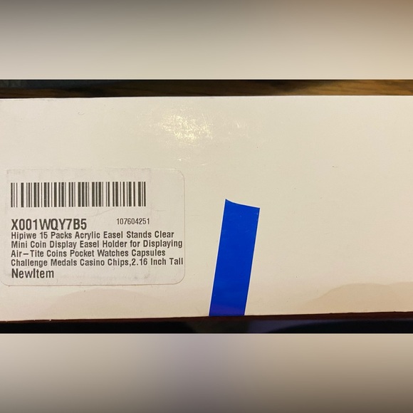 New in box package of 15 clear acrylic easel stands 2.16 inch height from Hipiwe - Picture 8 of 13